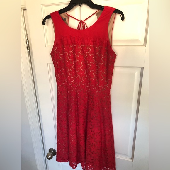 Muse red floral party dress- great condition! - Picture 8 of 10